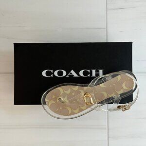 Coach Natalee Jelly Sandals – Size 7 – Clear